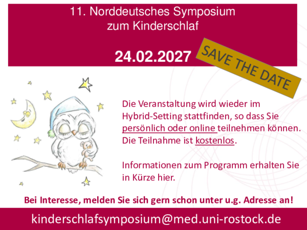 Save the Date: 11. Kinderschlafsymposium